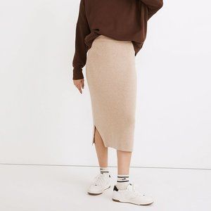 Madewell Brookhaven Midi Sweater Skirt